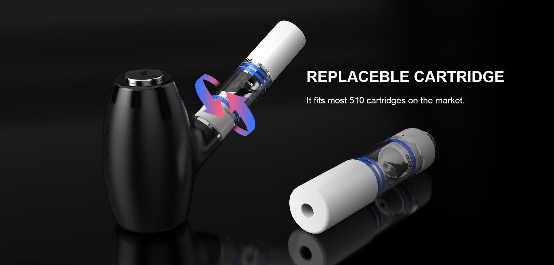 CBD Pipe Battery - Vape battery For Wax CBD Oil 510 Thread | green | 1 Pcs - 图片 8