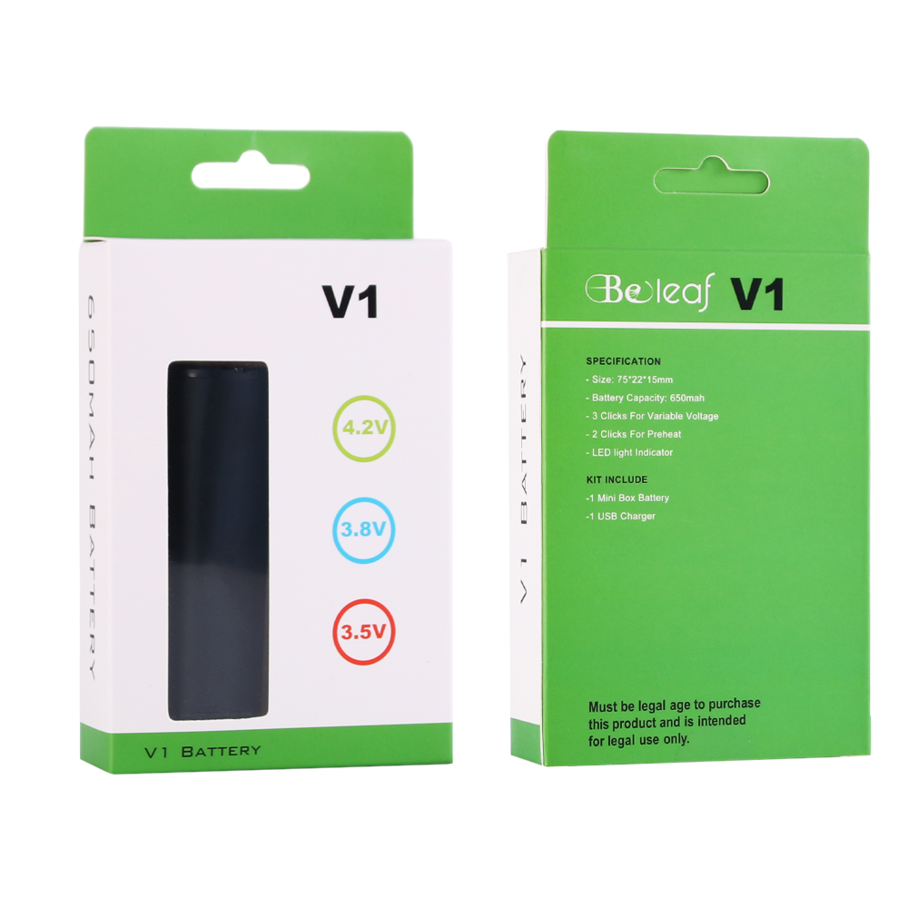 V1 Battery - Vaporizer Vape Pen CBD Battery 510 Thread | Black | 1 Pcs - 图片 6