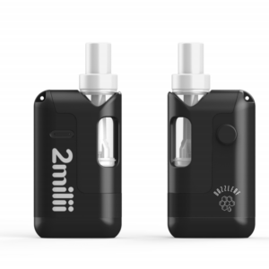 DAZZLEAF 650mAh 2Milii Super Mini Battery. 510 Thread PreHeat Battery for Cartridges. Black