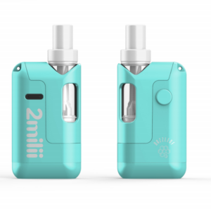 DAZZLEAF 650mAh 2Milii Super Mini Battery. 510 Thread PreHeat Battery for Cartridges. Blue (1 Pcs)
