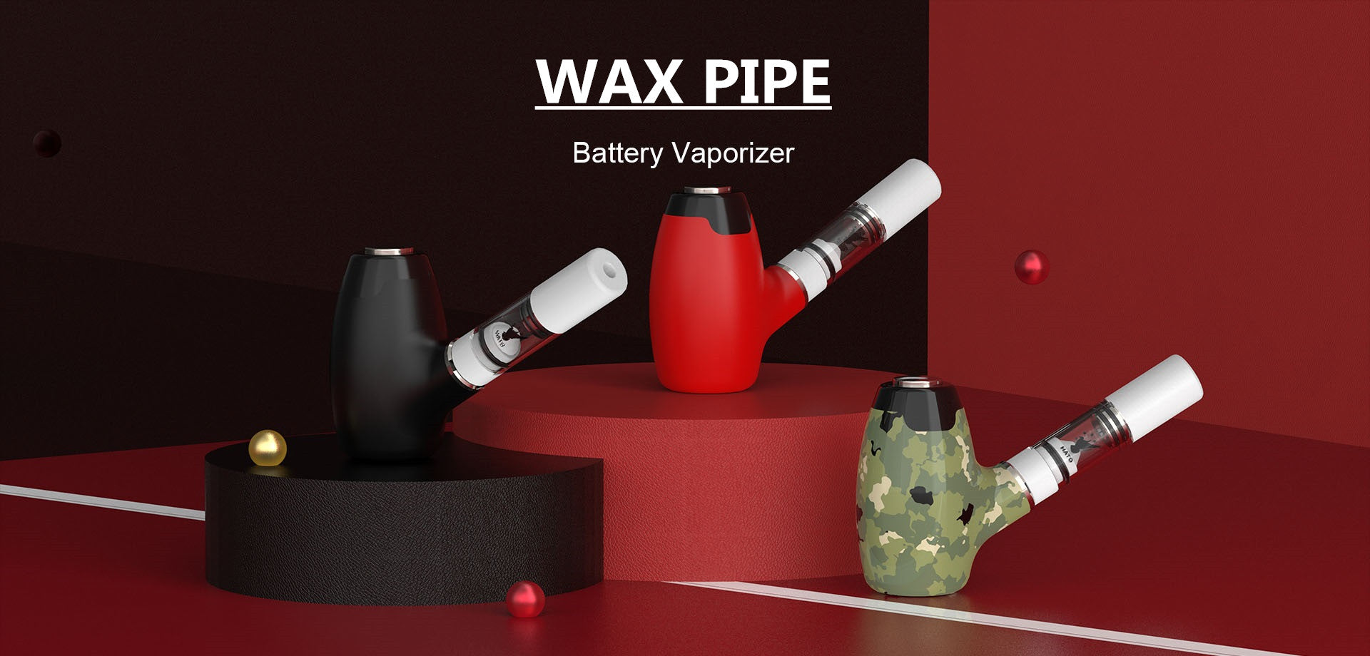 CBD Pipe Battery - Vape battery For Wax CBD Oil 510 Thread | green | 1 Pcs - 图片 11